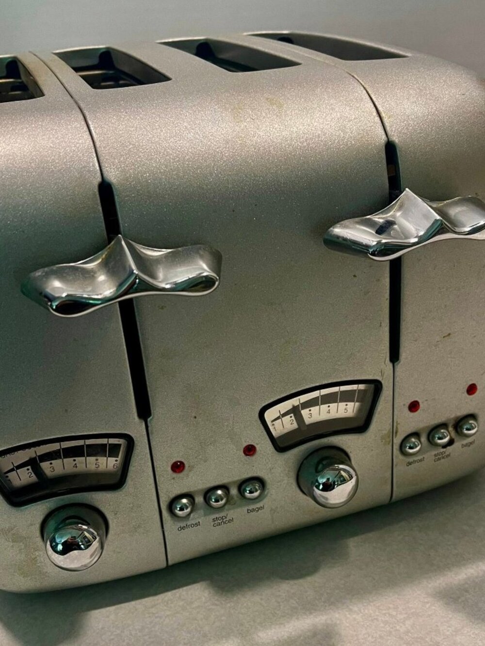 DeLonghi RT400 Vintage Retro Style 4 Slice Toaster Defrost Bagel Toast - WORKS